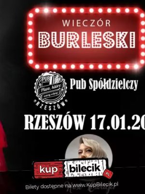 Wieczór Burleski z Agnes la Comtesse w Rzeszowie