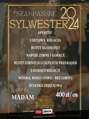 Sylwester 2024 z MADAM Zespół Muzyczny w Rudnej Małej