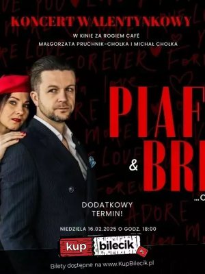 Recital "Piaf i Brel... o miłości" w Rzeszowie